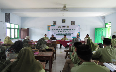 RAPAT KELULUSAN KELAS IX MTs SUNAN AMPEL PARE